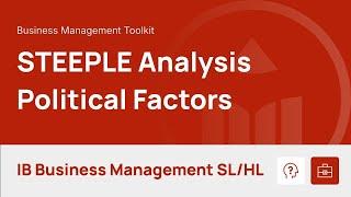 STEEPLE Analysis - Political Factors video thumbnail